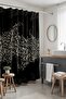 Bathroom Curtain, Notes of the Night Patterned Shower Curtain, Bathtub Curtain 175X200Cm - 2