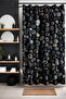 Bathroom Curtain, Dirty Stones Patterned Shower Curtain, Bathtub Curtain 175X200Cm - 3