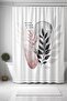 Pink Gray Geometric Bohemian Shower / Bathtub Curtain 175X200Cm - 3