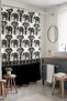 Bathroom Curtain, Ethnic Black Elephants Pattern Shower Curtain, Bathtub Curtain 175X200Cm - 3