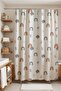 Bohemian Shower Curtain in Navy Blue, Size 175X200 cm - 2