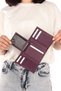 Women's Genuine Leather Wallet Model 2632 - Plum Color - 6