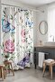 Bathroom Curtain, Colorful Butterflies on the Branch Patterned Shower Curtain, Bathtub Curtain 175X200Cm - 2