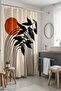 Bohemian Orange and Black Rainbow Shower Curtain, 175X200Cm - 2