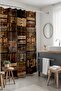 Bathroom Curtain, Old Wooden Baskets Pattern Shower Curtain, Bathtub Curtain 175X200Cm - 2