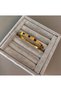 Steel Color Stone Handcuff Bracelet - 2