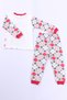 Children's New Year's Pajama Set with Christmas Santa Printed Ribbon D8 - 4