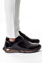 Nsr1002 Genuine Calf Leather Casual Lace-Up Men's Sneakers