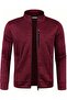 Ghassy Co. Men's Gray Surface Lightweight Windproof Full Zipper Fleece Jacket - 2