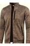 Ghassy Co. Men's Gray Surface Lightweight Windproof Full Zipper Fleece Jacket