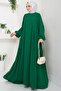 Eva Ayrobin Hijab Dress Emerald Color Hm2454 - 2