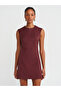 90908 Burgundy Stitched Mini Dress