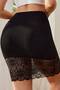 Basic Pencil Skirt - Lace Detail Mini Skirt, Waist Liqra and Elastic - 3