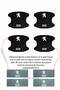 Peugeot 309 Inside Door Scratch Protection and Aesthetic Foil Set - Carbon Design, 4 Pieces - 3
