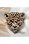 Leopar blonde glamour broş