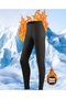 Winter Thermal Underwear Unisex Cotton Ribbed Flexible Comfortable Ribbed Inside Top and Bottom Underwear Set - 2