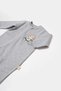 Baby Zippered Romper, 100% Organic Cotton, Baby and Newborn Series, Winter Collection - Csy8028 - 4