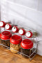 Simple Stand Spice Jar Set of 8 - Glass - 2