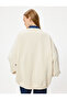 Oversize Sweatshirt College Printed Long Sleeve Crew Neck Ribbed - 4