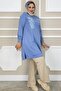 Women's Pullu Jeans Combin Detail Teseture Tunic - 2