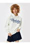 Polo Collar Sweatshirt Oversize College Printed Long Sleeve - 2