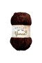 Yonca Velvet Knitting Yarn Dark Brown 100% Polyester 100g 120m (70704)