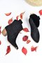 Western Series Metal Detail Black Suede Women's Cowboy Boots - 7