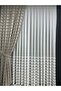 Horizontal Fringe Backdrop Cotton Linen Stone Color Backdrop Curtain 1/2.5 Medium Dense Pleat - 4