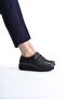 Caap Black Genuine Leather Anatomical Velcro Lightweight Comfortable Young Mother's Shoes - 3