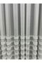 Horizontal Fringe Skirted Tulle Curtain 1/2.5 Medium Dense Pleat - 2