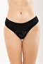 6 Pack Cotton Stretchy Panties / (3 Pcs Black 3 Pcs White) - 2
