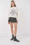 Women's Baklava Pattern Oversize Sweater Stone - 2