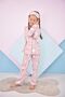 Girl's Pink Color Mickey Minnie Patterned Printed Pajama Set with Eye Patch Gift - 2