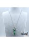 Aventurine Natural Stone Pandul Stainless Steel Chain Necklace - 3