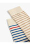 Set of 2 Striped Socks - 3