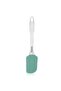 Silicone Spatula Turner, Transparent Handle High-Heat Resistant Scraping Spatula (Mint)