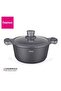 Stockpot With Glass Lid Non-Stick 24x11.5cm/4.3LTR Black/Clear