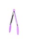 Kitchen Tongs With Handle Purple/Grey 23cm