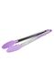 Stainless Steel Cooking Tongs With Silicon Purple 36cm