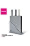 3 Piece Marble Colorued Cutting Board Set With Stand Grey 32cm