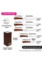 6-Piece Stainless Steel Knife Set w/ Wooden Block, Chef Knife, Bread Knife (Dark Brown) - 5