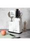 Kitchen Knife And Utensil Organizer 11x11x23+11x11x17cm, Marble (Plastic) - 4