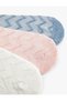 Colorful Textured 3-Piece Booties Socks Set - 3