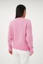 Pink Knitwear Sweater - Crew Neck, Plain Model - 7
