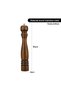 Pepper Mill Wooden Body With Zinc Alloy Grinder Dark Brown 35x6cm - 2