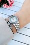 Original Rhinestone Women Wristwatch 3 Atm Waterproof Silver Color Steel Band Bracelet Hmby2030C4 - 2