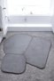 Anatolian Anti-Slip Base Cutout Embossed Bath Mat Set 3 Pieces 80X50 40X50 80X80