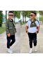 Boy's Gabardine Jacket / White T-Shirt / Jeans 3-Piece Set - Holiday Style