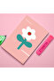 دفتر ملاحظات منقط مقاس 15 × 21 ورقة 40 ورقة - سلسلة زهور كبيرة
