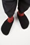 (Orlina) Women's Tedy Sabo Platform Black Slippers - 6